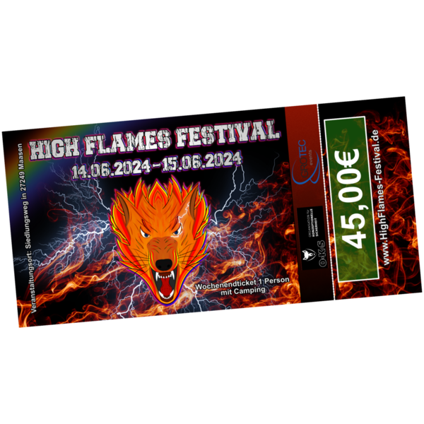 High Flames Wochenendticket inkl. Camping